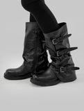 1147 Buckle Warmer Long Boots (5cm)