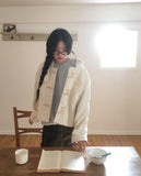 Zelga Fluffy Duffle Hood Short Jacket