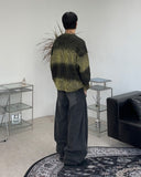 Heren gradient grunge knit
