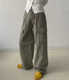 724 Peach Adjust Cargo Wide Pants