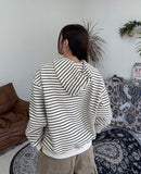 Kimo Stripe Hood Zip-Up