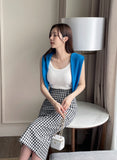 Luyou Basic Ribbed Round Sleeveless