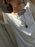 Shameroon Vintage Gemstone Long Necklace