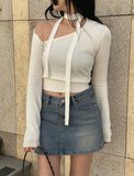 Big Pocket Denim Skirt
