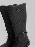 1130 Strap Walker Long Boots (4 cm)