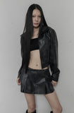 [mnem] Wisp Leather Jacket