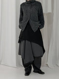 Celer Layered Unbalanced Chiffon One Piece