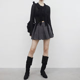 Nero pocket pleats skirt