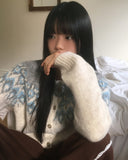 Roping Cotton Candy Nordic Knit Cardigan