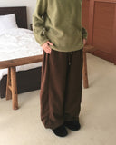 Teddys Side Pin Tuck Fleece Two Way Brushed Pants