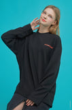 Long Sleeve Heavy Overfit Scratch Logo R