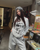 Lost printing loose fit long sleeves