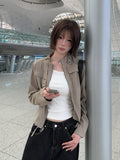 Cardan Pocket Slim Bomber Semi-Crop Jacket