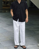Int two tuck banding wide pants