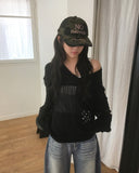 Today Military Lettering Ball Cap Hat