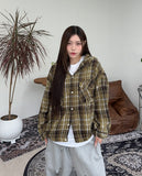 Camor Hood Check Banding Shirt