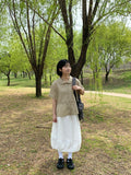 [BAONHAUS] Rildi Line Banding Balloon Long Skirt