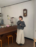 Kitsuna Banding Balloon Long Skirt