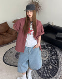 Mark Ethnic Bermuda Denim Pants