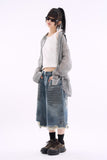 Extremely thin over check shirt