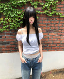 Epon Off-shoulder Short-sleeve T-shirt