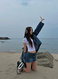 [U-BASIC] [1+1] Mitzu U-neck short sleeves
