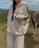 (UNISEX) Core Side Track Over Hoodie
