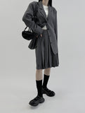 Ozu Back Belt Oversized Jacket