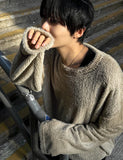 Angora Mohair Knit Long Sleeve