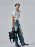 Real point brush denim