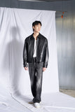 [Real Leather] Lambskin Overfit Two Way Single Jacket