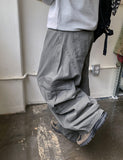 [unisex] Collet Pigment Curved Cargo Balloon Wide Pants