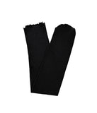 Ribbed Ruffle Line High Knee Socks