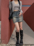 Pie Vintage Cargo Mini Skirt