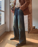 Katra Semi-Wide Denim Pants