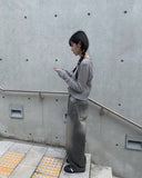 Mikan Washing Denim Wide Pants