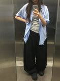 [unisex] Kento One-Tuck Balloon Wide Slacks