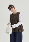 [BAONHAUS] Lenu ribbed round crop long sleeve tee
