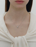 Essence Silver (W) Tria Pave Necklace