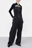 Meran Wool Two Way Knit Cardigan