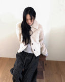 Dri Collar Fur Fluffy Jacket