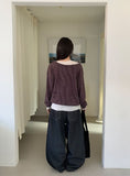 Podan Raw Denim Balloon Wide Pants