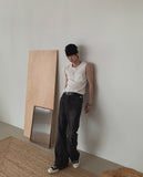 Rivet Pocket Ribbed Sleeveless