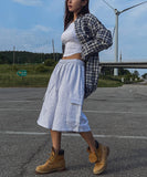 [U-BASIC] Acel Banding Cargo Pile Half Pants