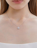 Essence Silver (W) Moissanite Lily Valley Necklace