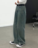Vintage Deep Blue Jeans