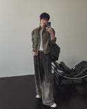Reno Brush Wide Denim Pants