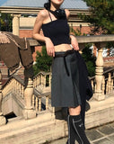 MEROO CROP KNIT TOP