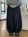 Garanki Non-Faded Wide Denim Pants