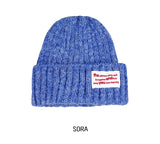 Annyu patch ribbed wool beanie